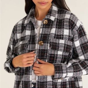 Z Supply Plaid Tucker Shacket